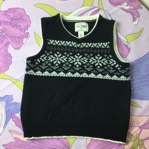 Like New 1989 Place Knit Navy/White Warm Vest